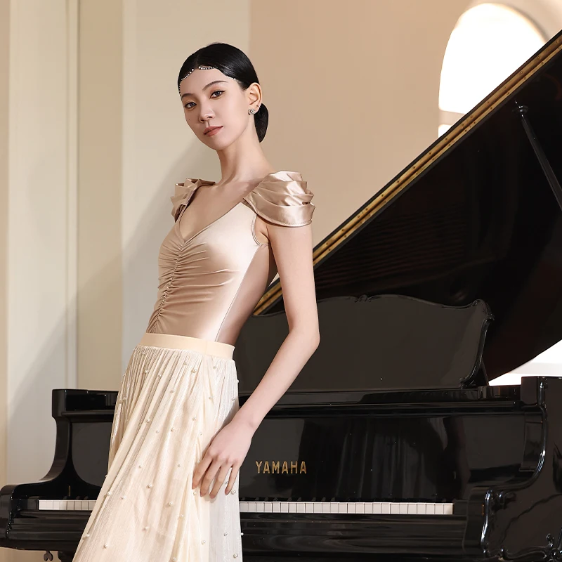 2025 novo collant de balé feminino fada bailarina roupa de dança clássica roupas de ginástica malha dançarina roupa traje de palco