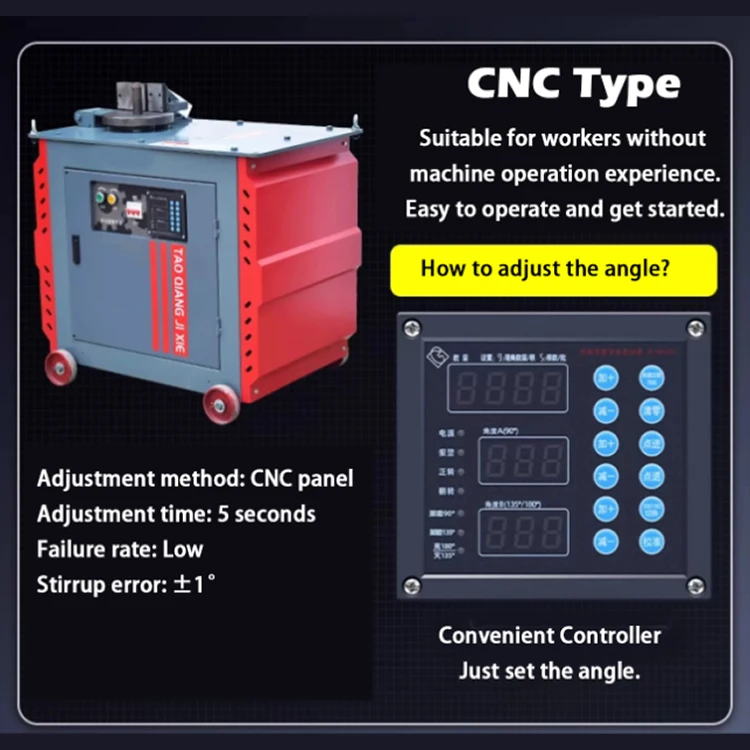 Automatic CNC Rebar Bending Machine Steel Bar Stirrup Bender for Construction Industry Factory Reinforced