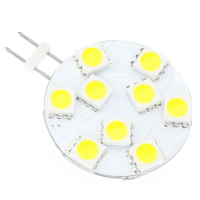 G4 led bulb lighting  12V 24V 9LED 5050SMD round board 180 emitting degree dimmable bulb 180-198LM 10pcs/lot