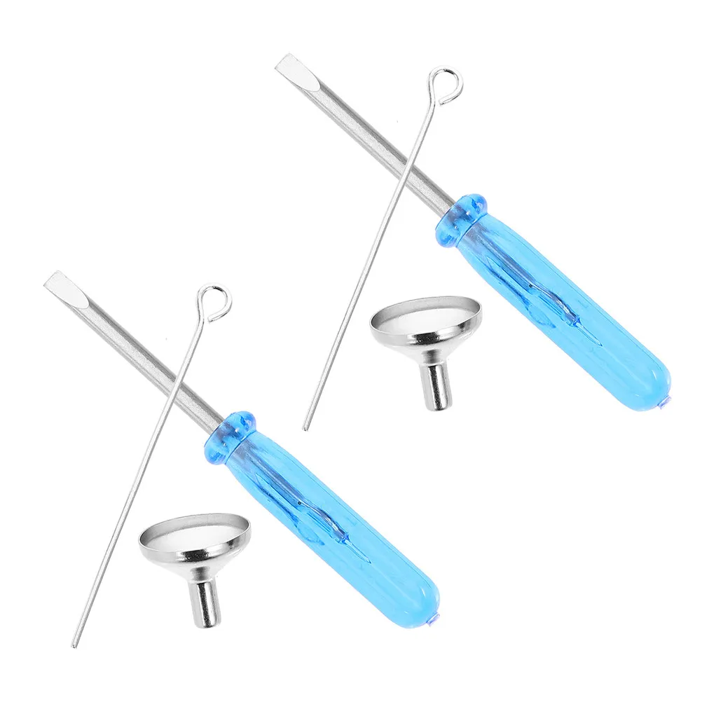 2Sets Urn Funnel Filler Kit Mini Funnel for Small Opening Cremation Jewelry Stainless Steel Dispensing Tool Easy