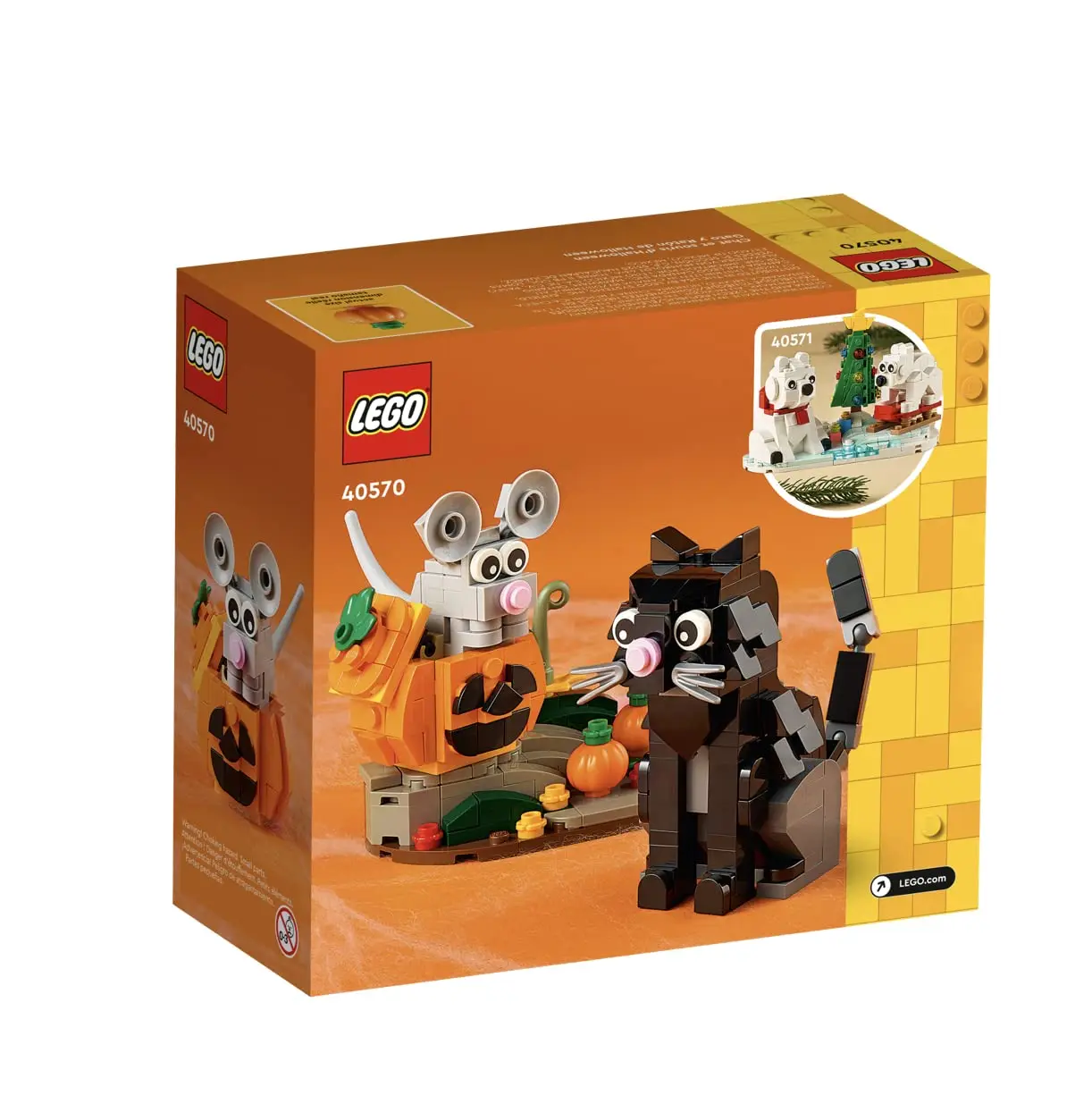 LEGO Halloween Cat & Mouse Children Building Blocks Toys Gift for Children\'s Kids Birthday Christmas New Year 40570