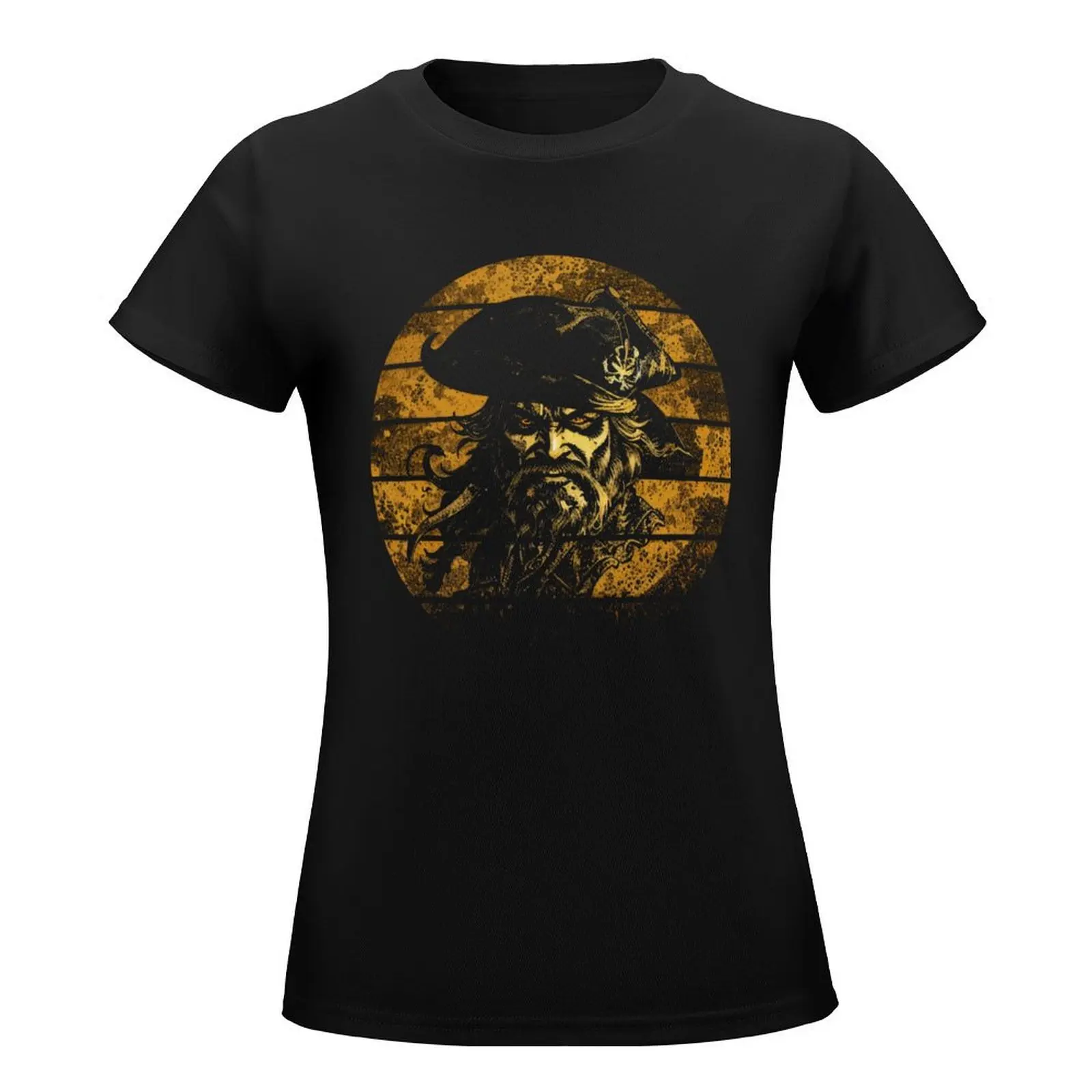 Blackbeard's Cursed Treasure T-Shirt vintage clothes animal prinfor Woman T-shirts