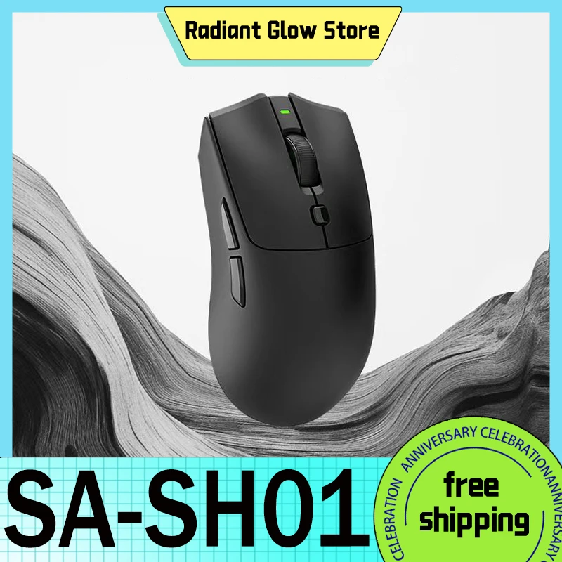 

Rawm Sa-Sh01 Pro Gaming Mouse Bluetooth Wireless 3Mode Paw3950 Mouse 8000hz 8k Lightweight Fps Game Mouse For Computer Accessory