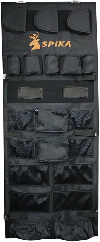 

Gun Safe Door Organizer, Molle Panel Cabinet Accessories with Pistol Pouch Rifle Holder 18x48 Inches