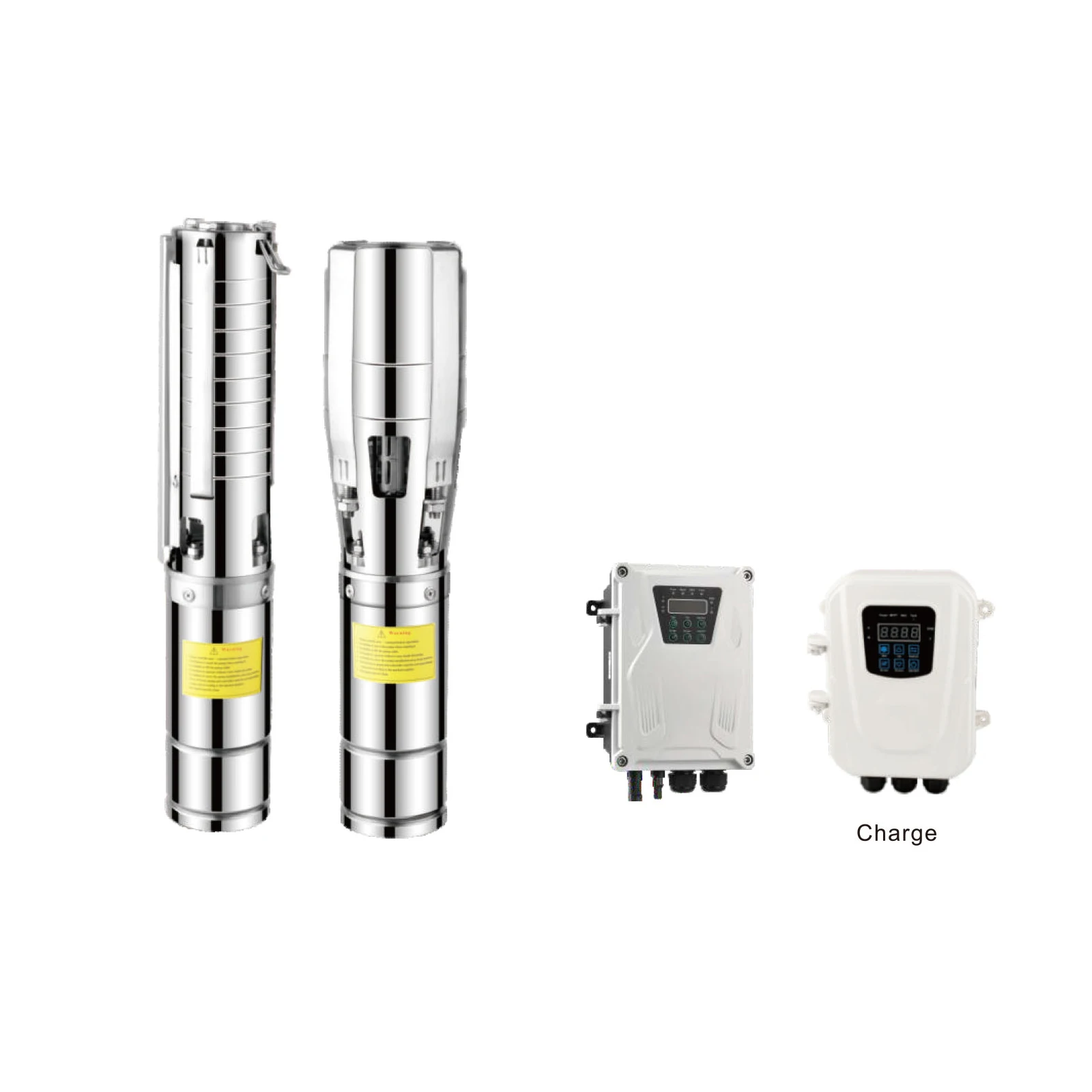 1.5HP/2HP DC Solar Submersible Water Pump Deep Well & Irrigation Application Solar Powered Stainless Steel 48V