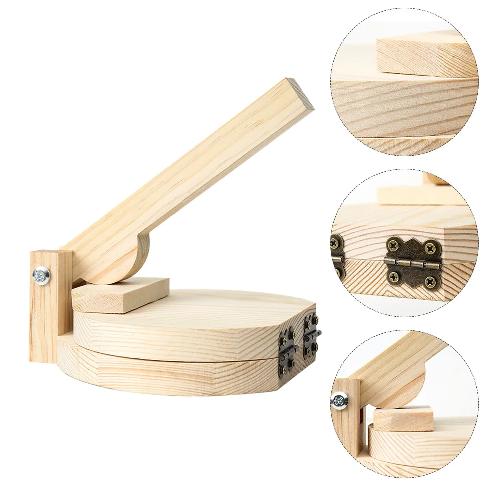 

Dumpling Wrapper Manual Maker Making Tool Mold Press Presser Wood Dough Pressing Skin