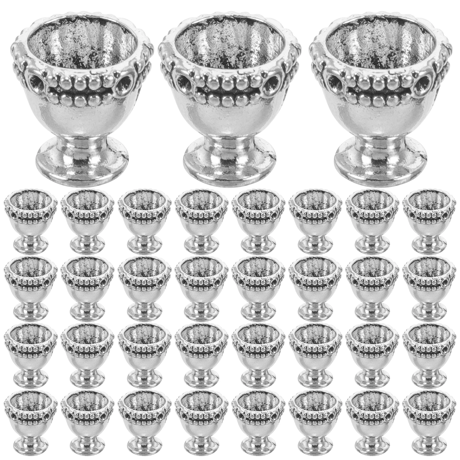 

50 Pcs Retro Wine Glass Pendant Pendants for Jewelry Making Necklace Cup Alloy Charms