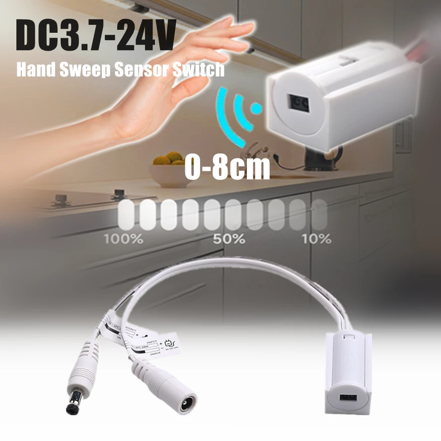 

3,7 ~ 24 В, 100-0% бесконечное затемнение, ручной датчик движения, переключатель 12 В, 24 В, аксессуар для домашнего освещения, световая полоса, лампа управления затемнением