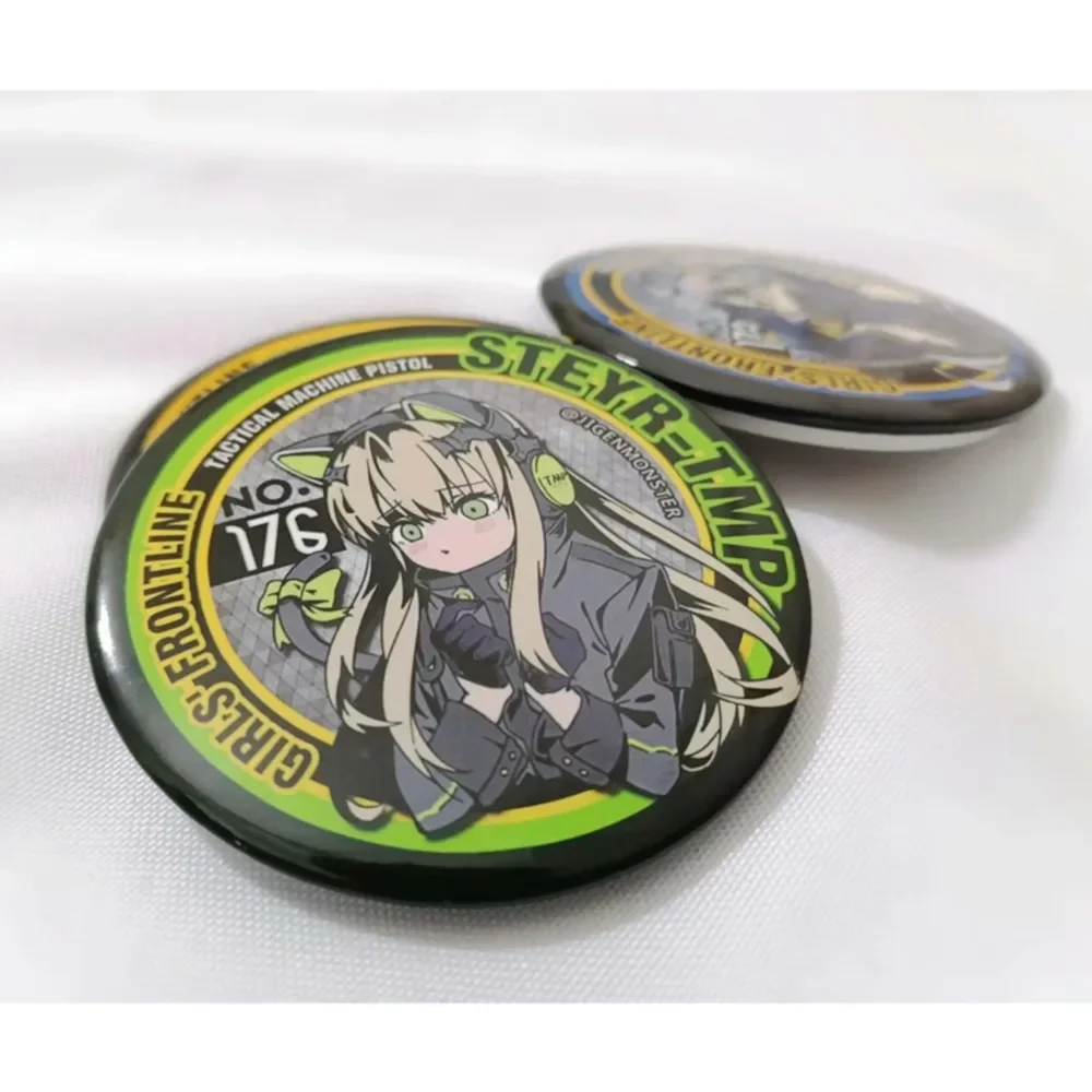 7.5cm Girls Frontline Jk Uniform Badge HK416 404 DEFY Girls Frontline Game Anime Patch Gun Girl Tactical Badge on Backpack pins