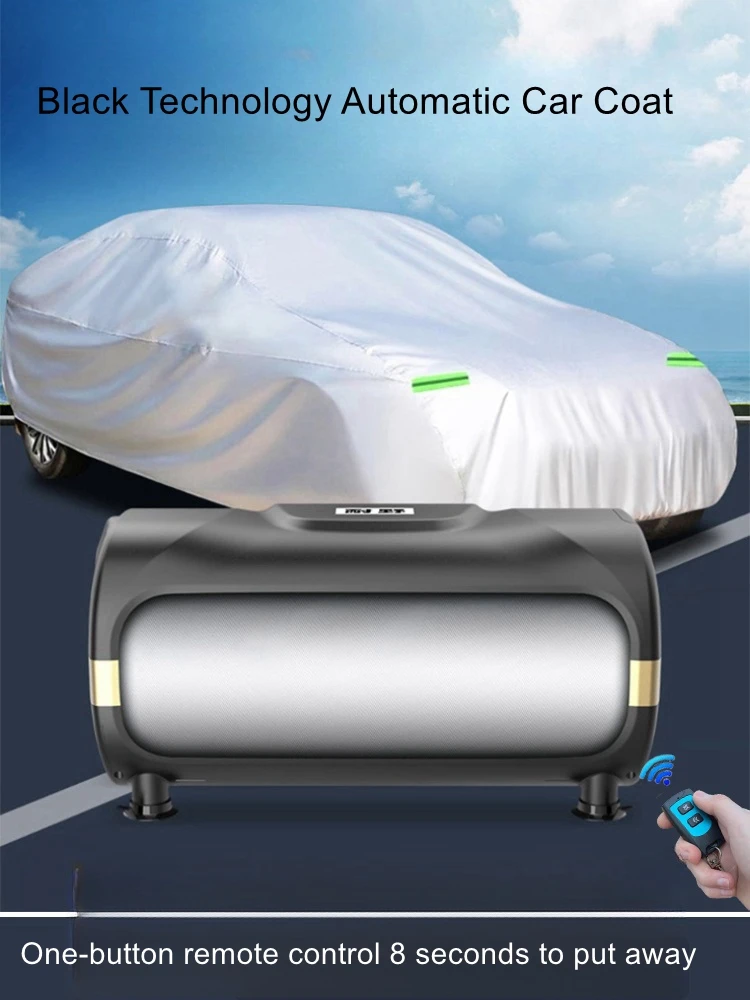 Automatic shrinkage car coat car cover sunscreen rain dust insulation four seasons universal suv sunshade car full cover