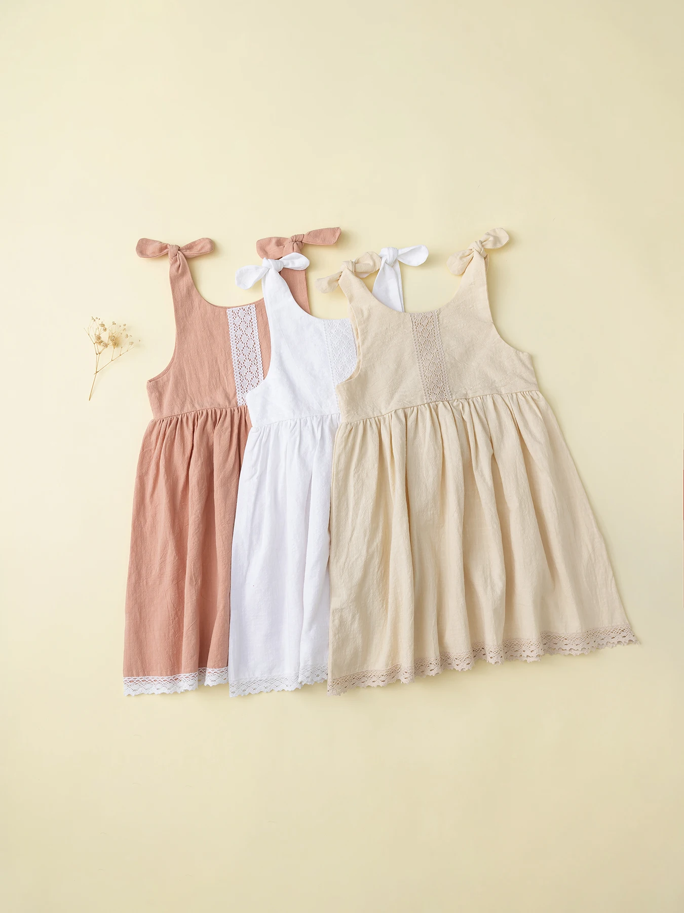 Baby Girls' Sleeveless Solid Color Dress Children's Cotton Dresses Kids Casual Clothes Toddler Girl Fashion Skirts Summer