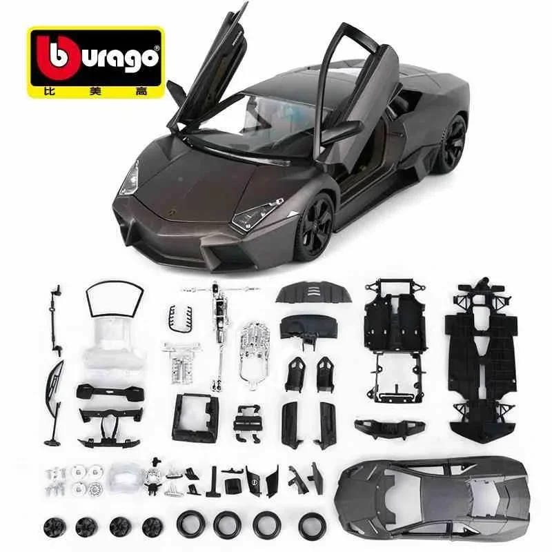 Assemblage Versie Bburago 1:24 Lamborghini Reventon Legering Sportwagen Model Diecast Metalen Speelgoed Race Auto Model Collectie Kinderen Geschenken