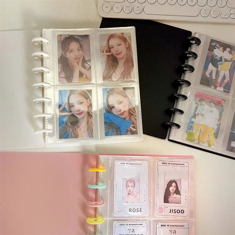 80Pockets Loose-leaf Binder Photo Album 3in Star Chaser Photocard Album INS Photocard Holder Kpop Card Picture Case Collect Book