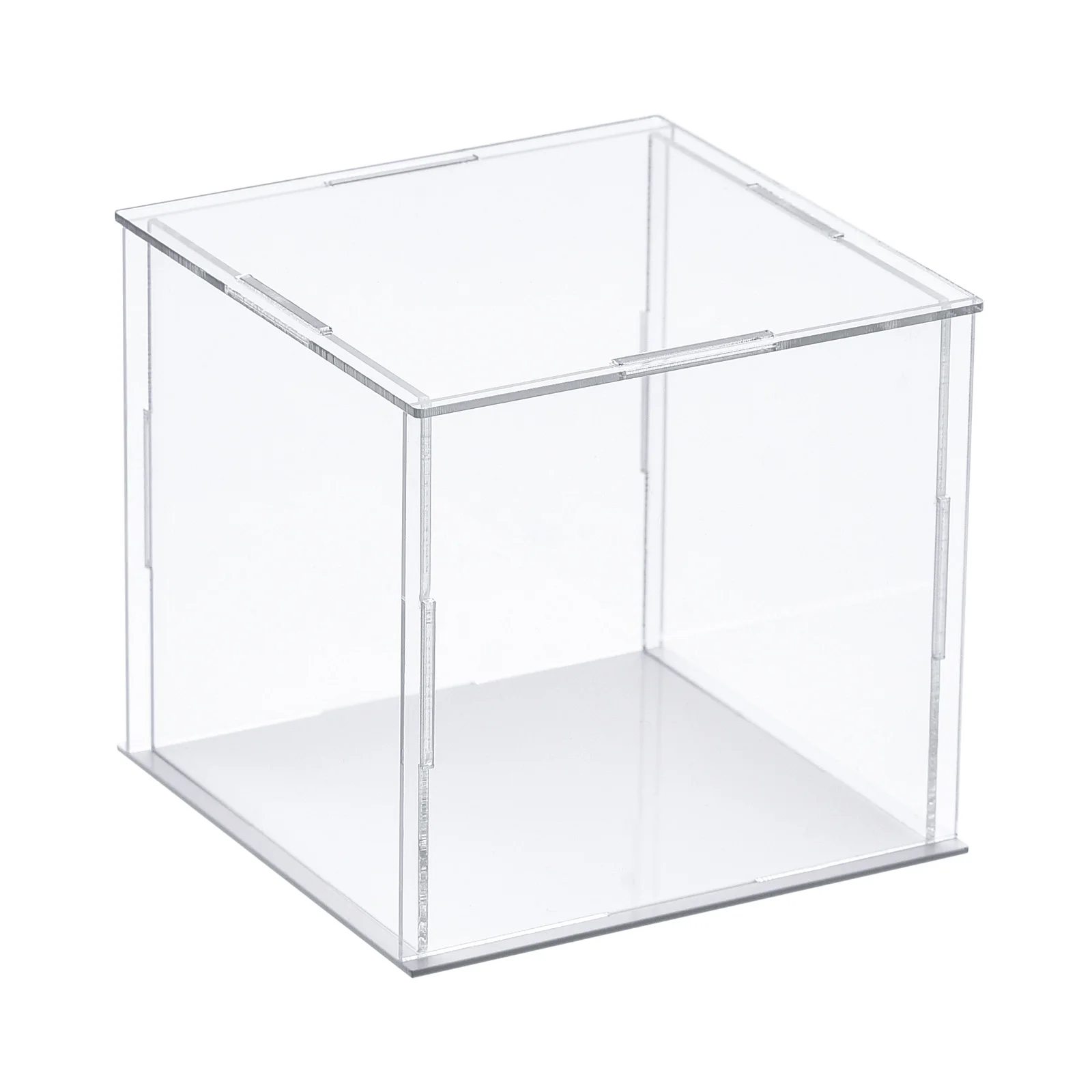 

Uxcell Clear Display Case, Acrylic Box Assemble Transparent Dustproof Box Showcase 7.9x7.9x7.9inch for Collectibles, Crafts