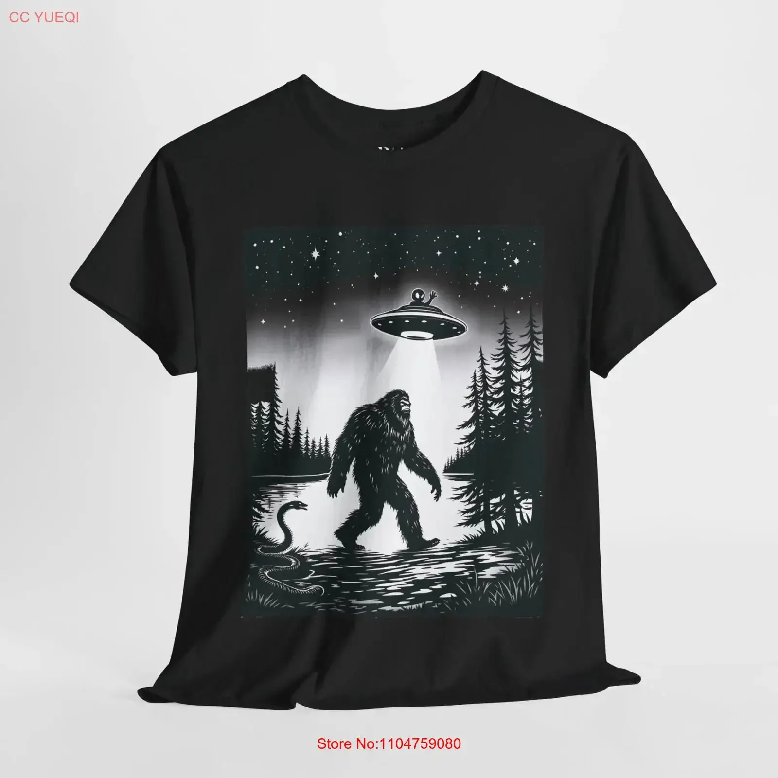 Cryptids After Dark T Shirt Robert August vintage Washed Stylish Breathable Stretched Top For Everyday Wear designer clothes