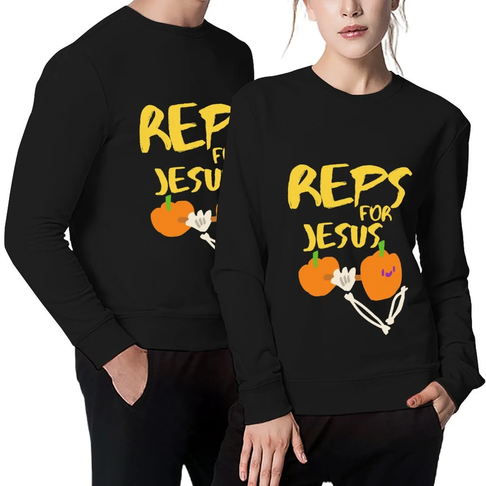 

Reps for Jesus - Gym Workout Bodybuilder Pullover men clothes tracksuits korean clothes sweatshirt male