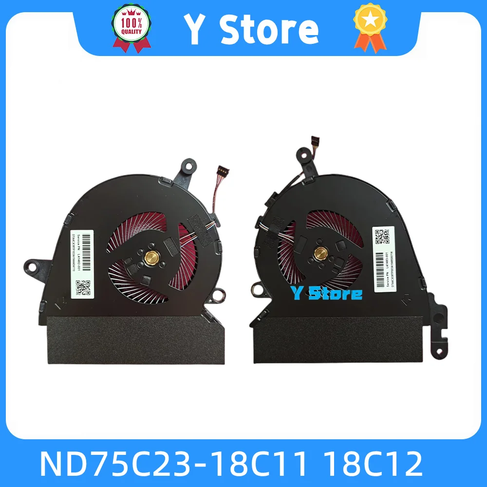 

Y Store NEW Original For HP Spectre X360 15-DF TPN-Q213 Laptop Cooling Fan L41482-001 L41483-001 ND75C23-18C11 18C12 Fast Ship