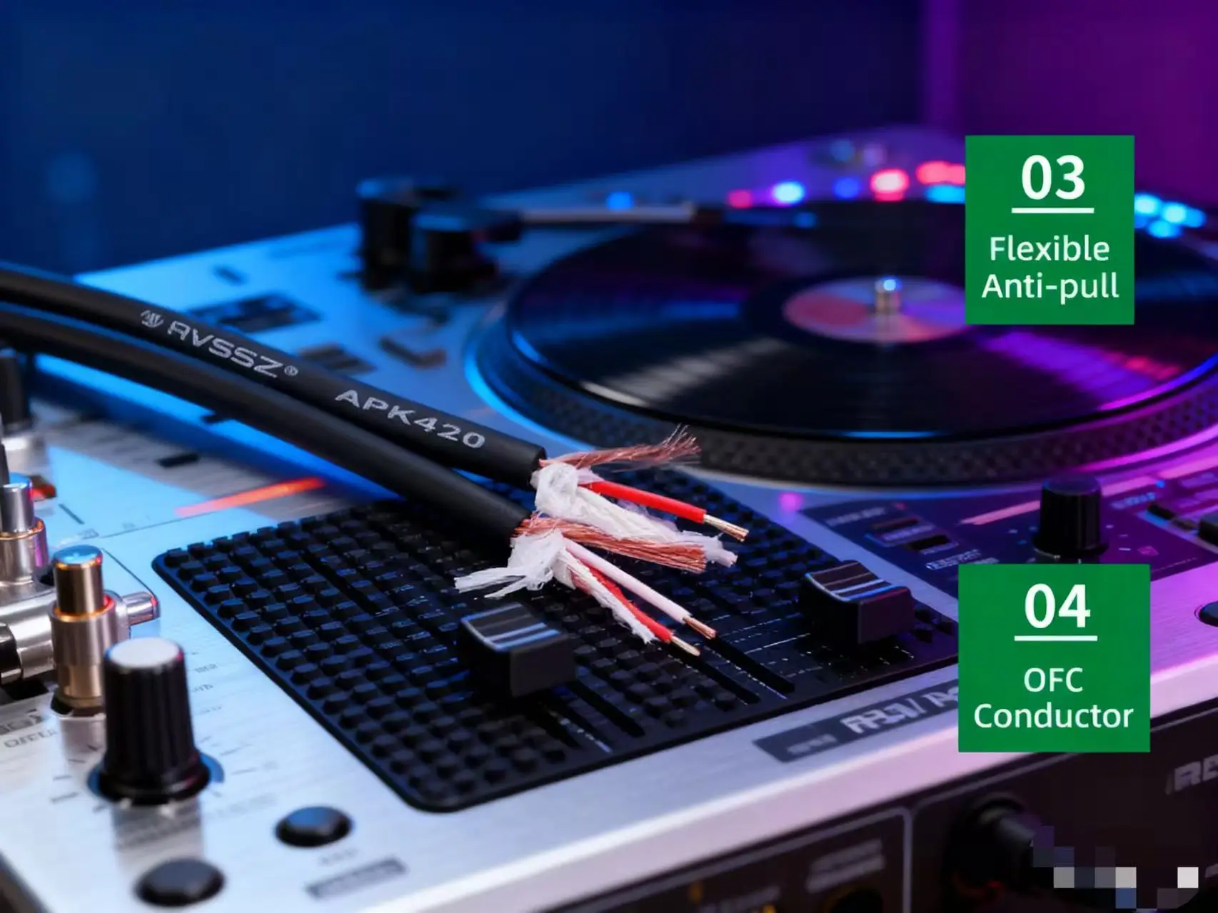 2 4 Core Audio Cable  XLR RCA Audio Speaker Signal Cable  Stereo Single Double Row Cables 6.35 PC Headphone Earphone