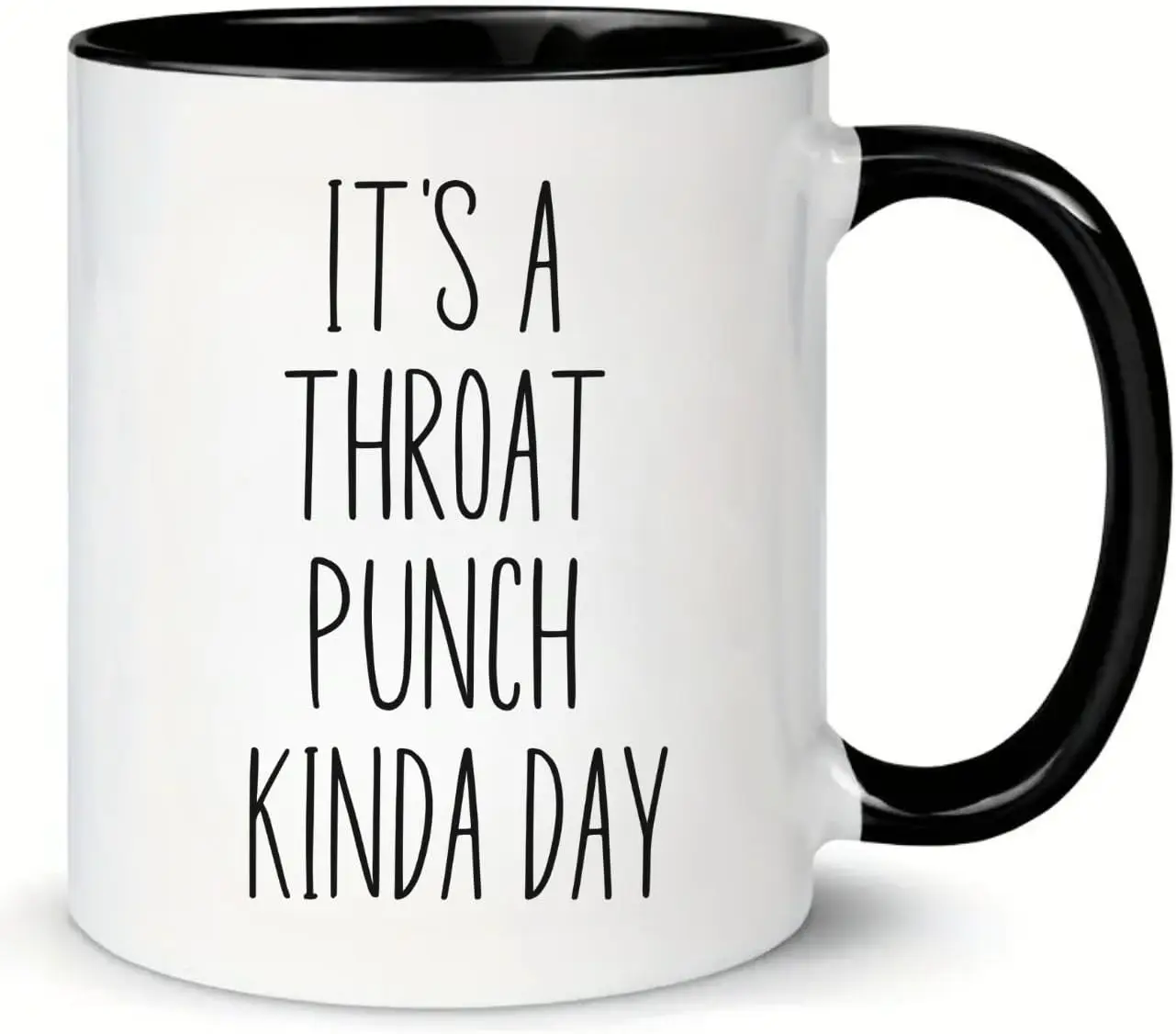 MissDaisy-Funny Mugs, Funny Coffee Mug, It's A Throat Punch Kinda Day, College Student Mug, Coworker Mug, Cute Mug, Gifts Fo