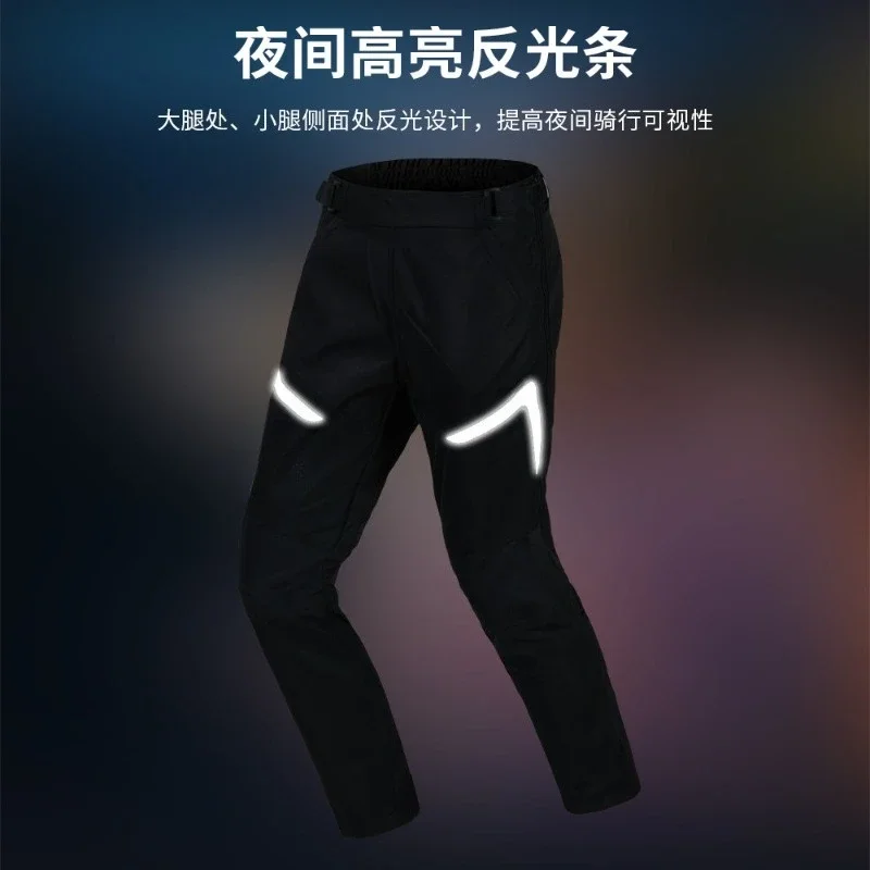 Summer cycling pants motorcycle men's quick-release anti-drop breathable mesh thin with reflective gray 2018