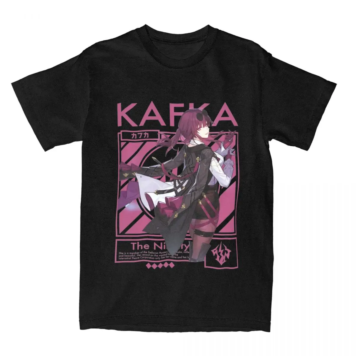 

Anime Character Streetwear Graphic Printing Summer Luxury Brand Pure Cotton Men's and Women's T-shirt Short Sleeve Trend