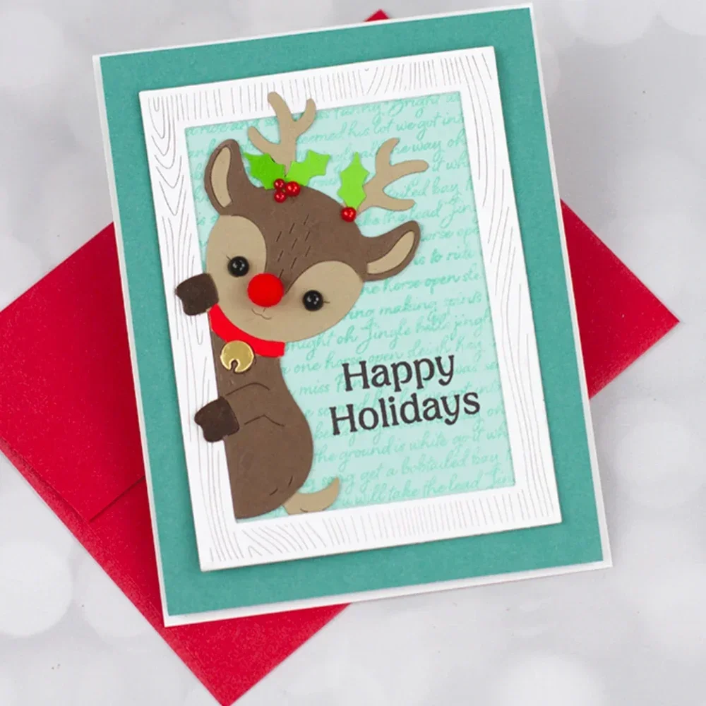 عيد الميلاد تطل قزم الرنة المعادن قطع يموت الشتاء أصدقاء البطريق ثلج يموت DIY بها بنفسك سكرابوكينغ بطاقة الحرفية صنع #5