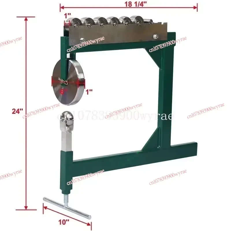 Simple Design and Vice Bracket Collocation English Wheel Metal Shaping Benchtop Additional Lower Wheels and Storage Rack