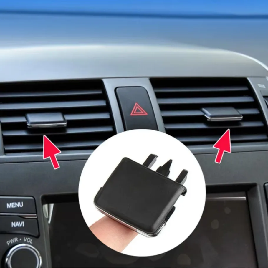 Car Accessories Air Conditioning Vent Louvre Blade Adjust Slice Clips Black 5x