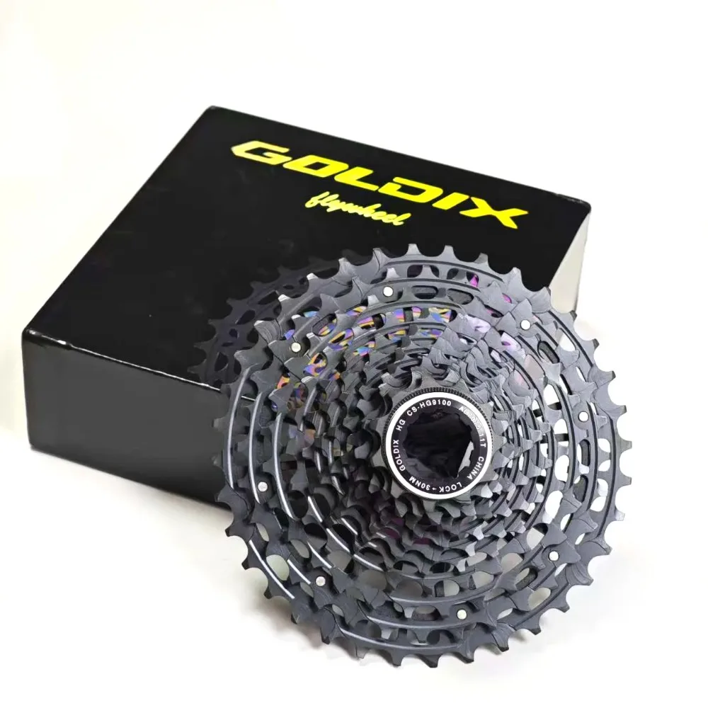 Cassette 11-12 vitesses compatible GOLDIX, volant d'inertie de vélo ultra léger tout en acier pour vélo de route Shimano/vélo de gravier