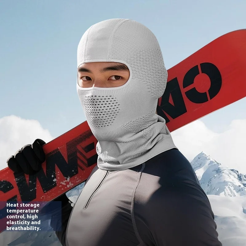 

Autumn and winter ski mask, warm, breathable and fog-free, cycling neck protector, face protector, windproof and antifreeze hood