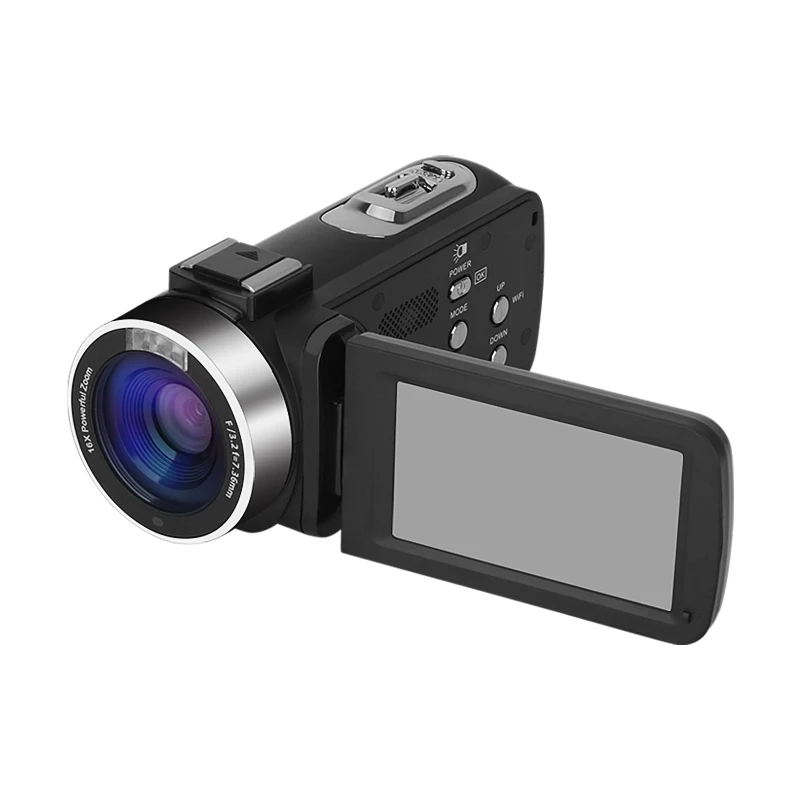 UHD 4K видеокамеры Youtube Tiktok WIFI вебкамера для прямой трансляции уличная Цифровая видеокамера портативный регистратор 18X