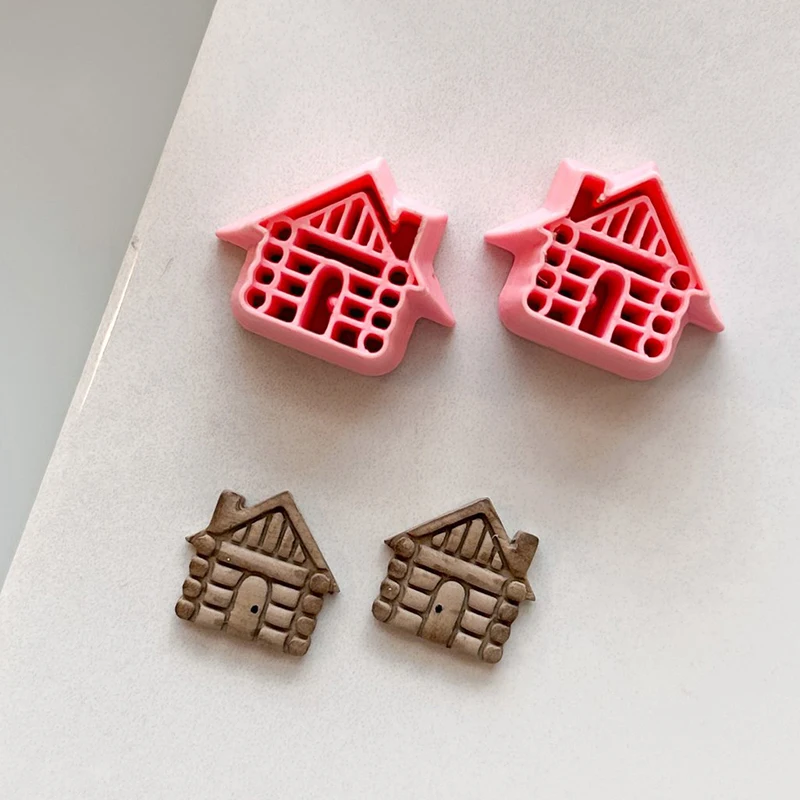 Soft Pottery Earrings Clay Cutter Seaside Series DIY Earrings Polymer Clay Molds INS Earring Jewelry Pendant Making Clay Tools