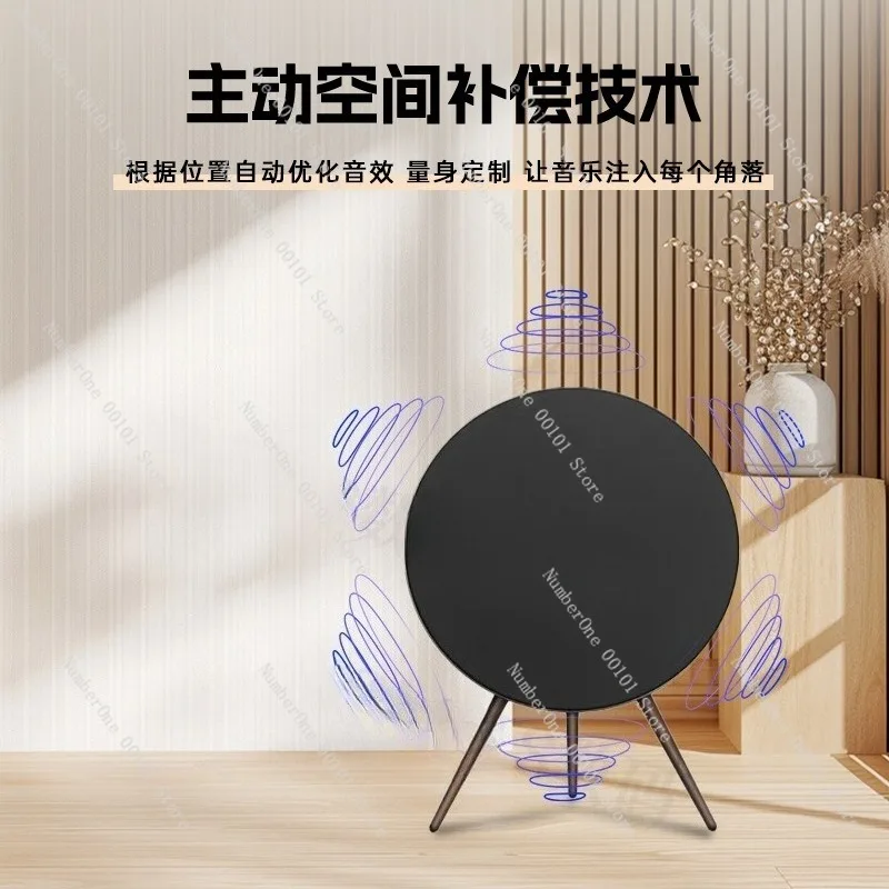 Futuristic UFO Style Wireless Bluetooth Speaker Replaceable Fabric Mesh Portable Stand Subwoofer Stereo Sound Bass Audio System view 5