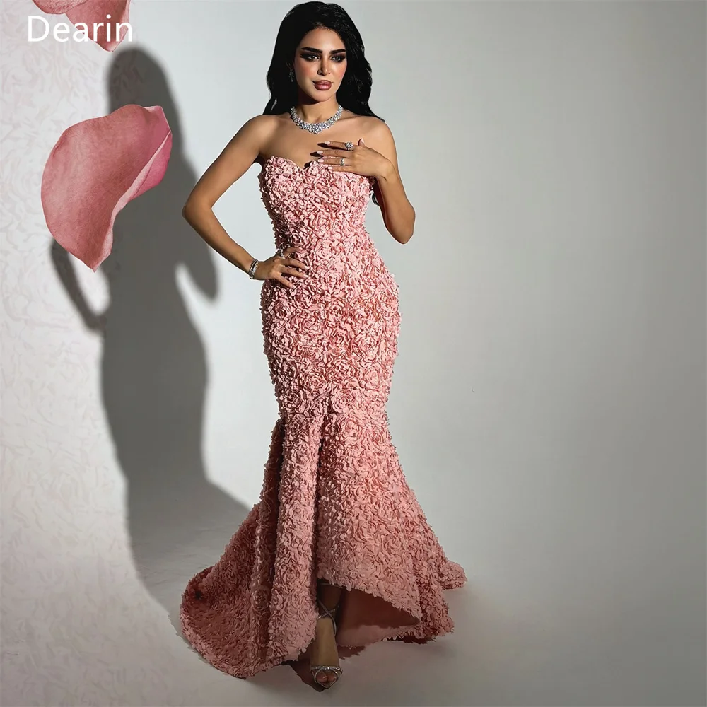 Customized Women Formal Dress Prom Dearin Sweetheart Mermaid Floor Length Skirts Draped Sleeveless Bespoke Occasion Dresses Even