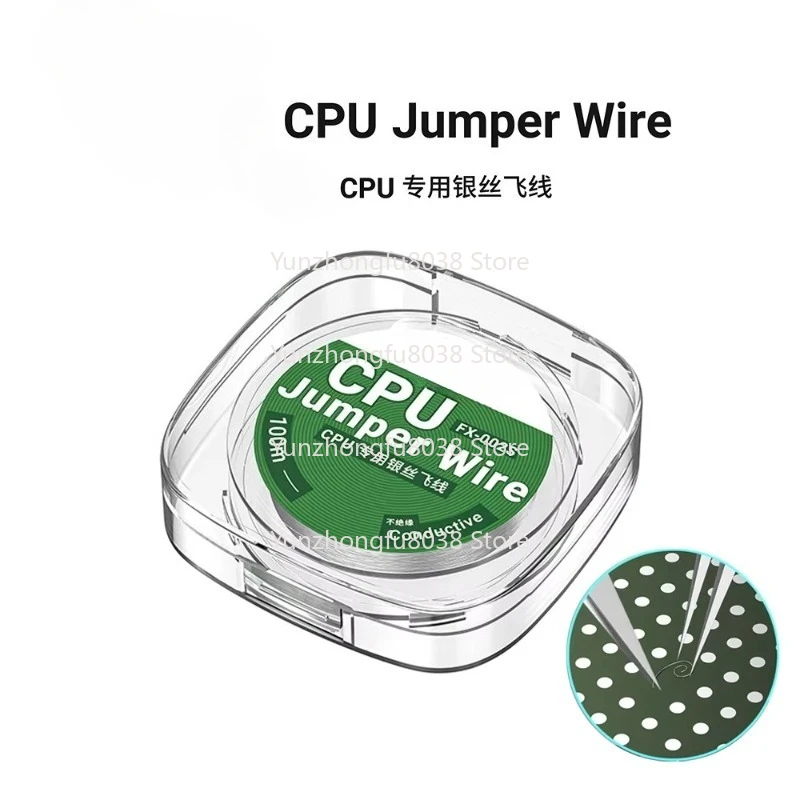 FX-022S 100m CPU Special Silver Wire Flying Line Strong Conductivity For Mobile Phone Repair CPU Point Flying Line Tool Kit