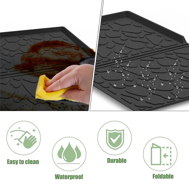 

FBIL-For Wonderfold Wagon W4 Silicone Mat Accessory, Stroller Protection Against Sand,Dirt