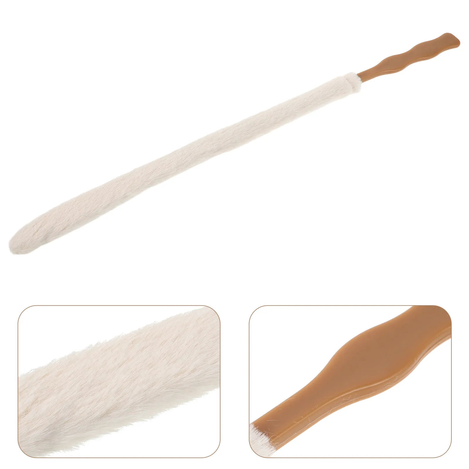 Guzheng Cleaning Brush Soft Bristle Long Handle Narrow Duster for Dunhuang Zither Fretboard Strings Piano Keyboard Instrument