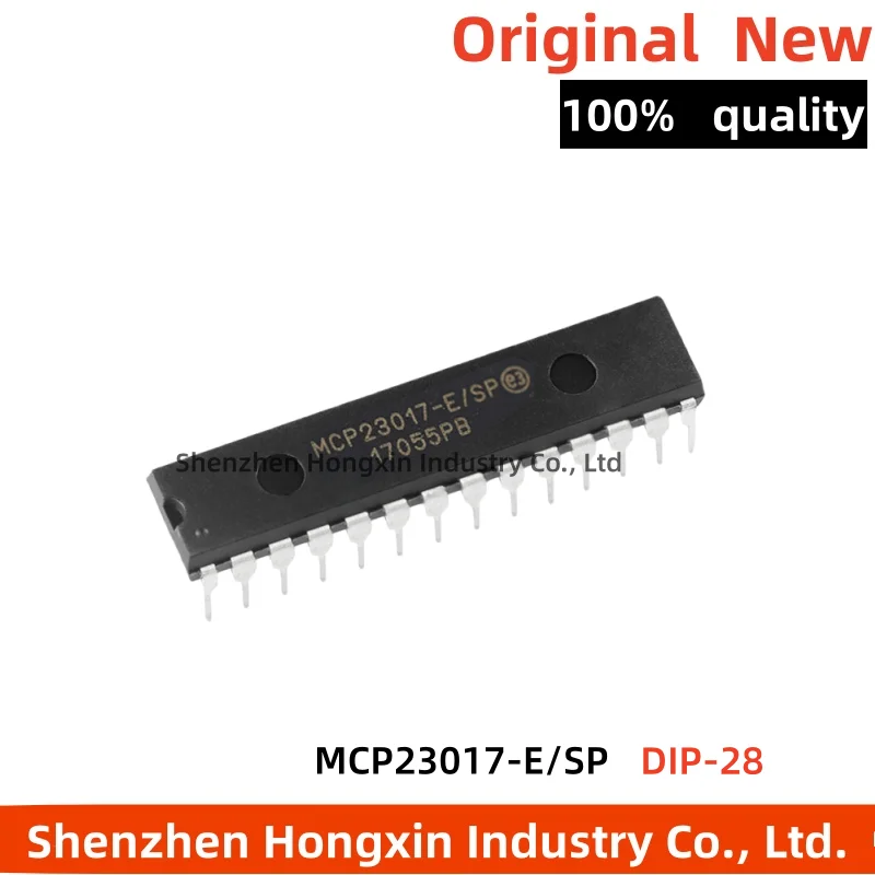 

1pcs MCP23017-E/SP DIP-28 MCP23017 16-Bit I/O Expander with I2C Interface IC Diy IO Electronic