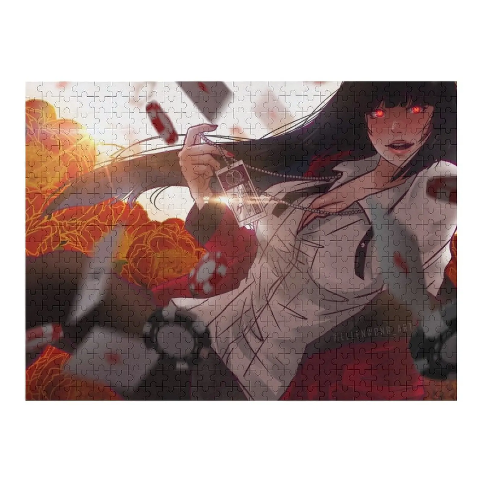 

Kakegurui - Деревянный пазл Yumeko для взрослых, деревянный подарок на заказ с фотопазлом