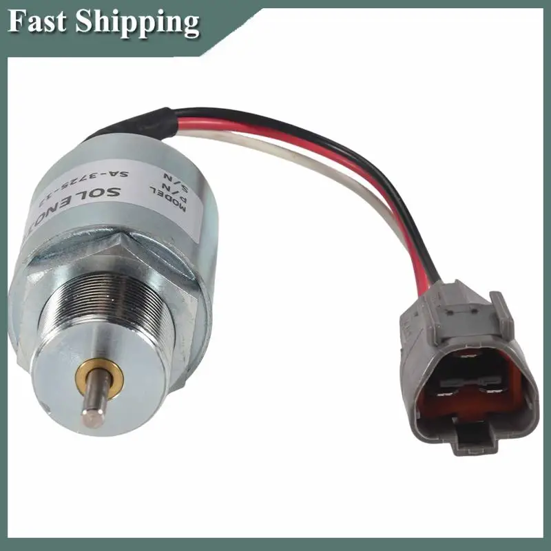 

-MEOF SA-3725-12 30A87-00040 Fuel Shut Off Solenoid For Mitsubishi L2E L3E S3L S4L Engine Volvo EC15 Toro 223D Mahindra 12VDC