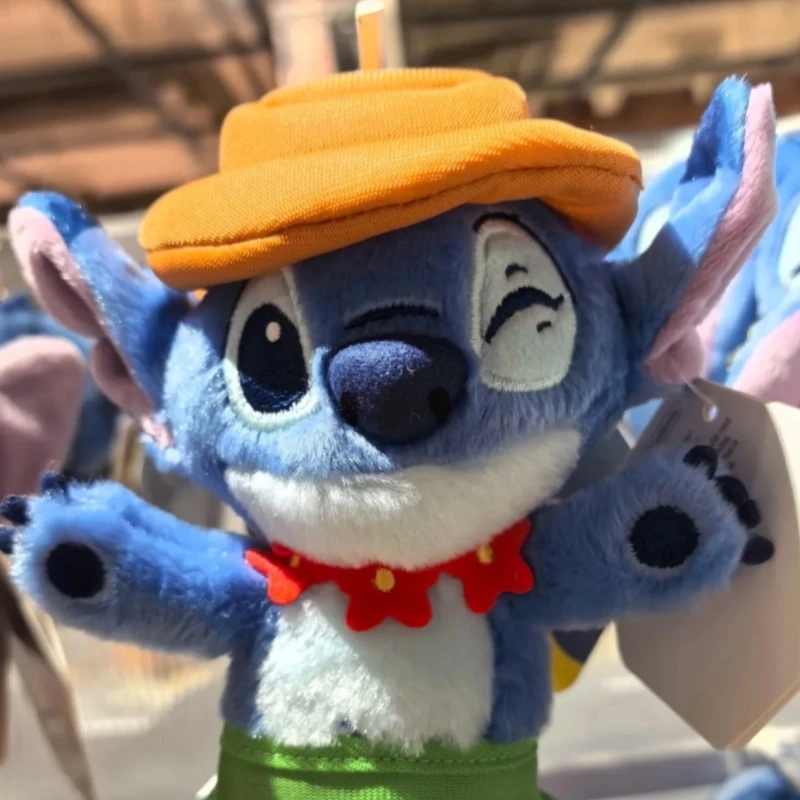 Echte Disney Stitch knuffel Anime pop sleutelhanger Cartoon & schattig kinderspeelgoed Rugzak hanger Valentijnsdag geschenkdecoratie