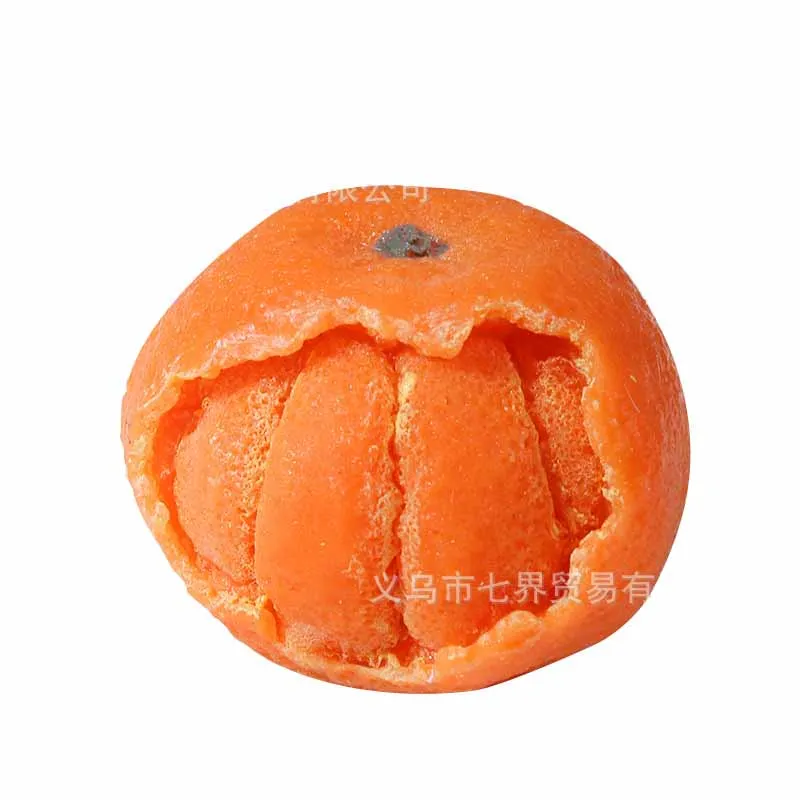 New Simulation Peeling Orange Soft Slow Rebound Toys Cute Fruits Office Squeeze Decompression Toys Pinch Music Fidget Toys