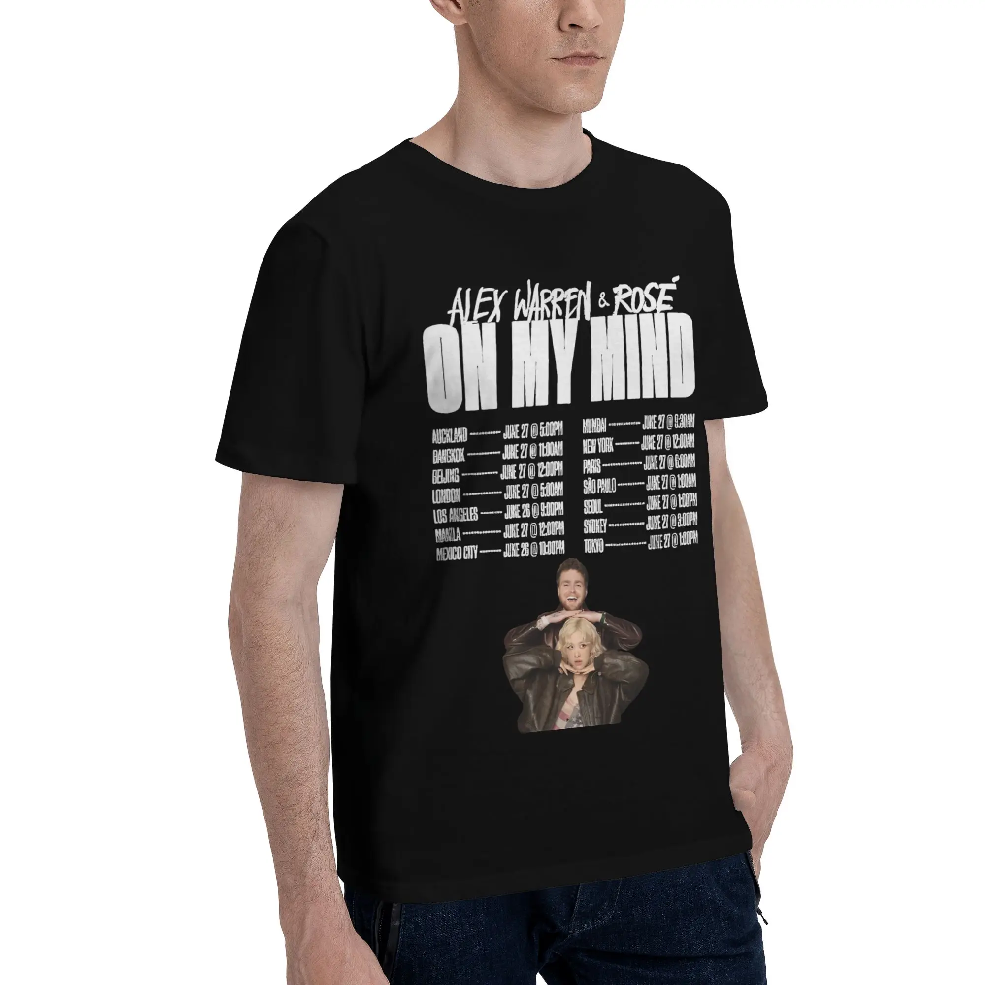 Men Women Printed Alex Warren Little Orphan Live Tour 2026 T Shirt Tee Pure Cotton  T-shirts Clothes