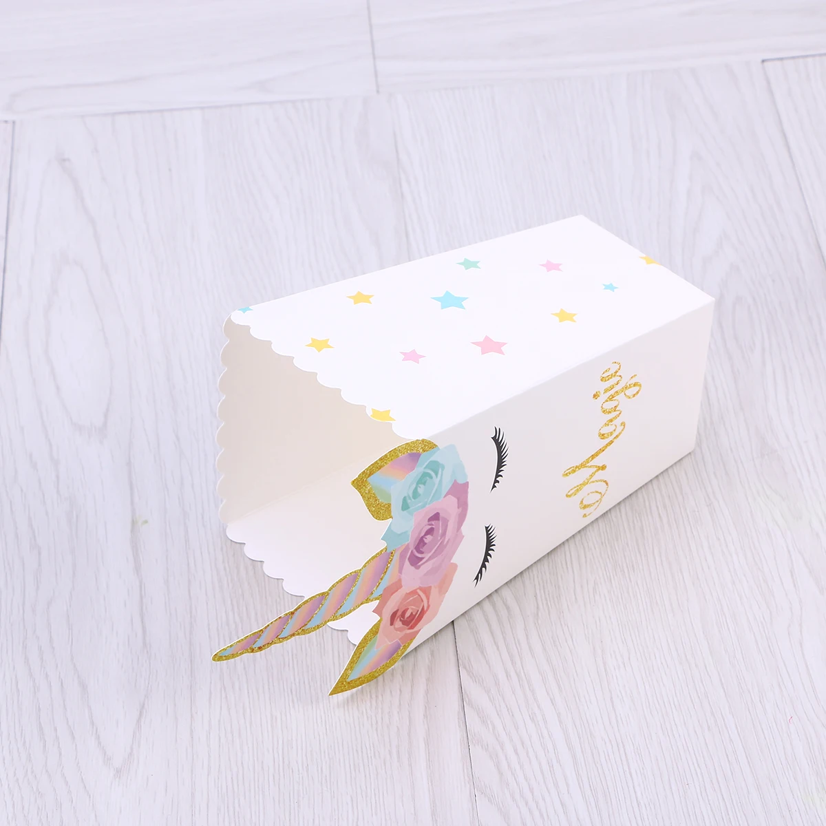 

12 pcs Boxes Food Grade Oil-Proof Paper Flat Press Form Mini Snack Cups for Party Carnival Festival Theater