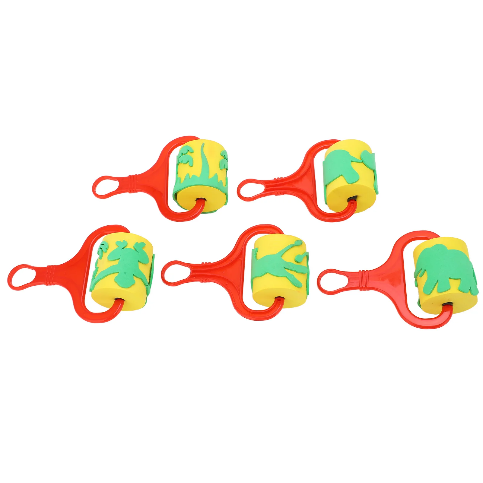Kids Foam Paint Rollers Art Painting Tools Reusable Sponge Thick  Sponge Roller Stamp DIY Hand Made for Children