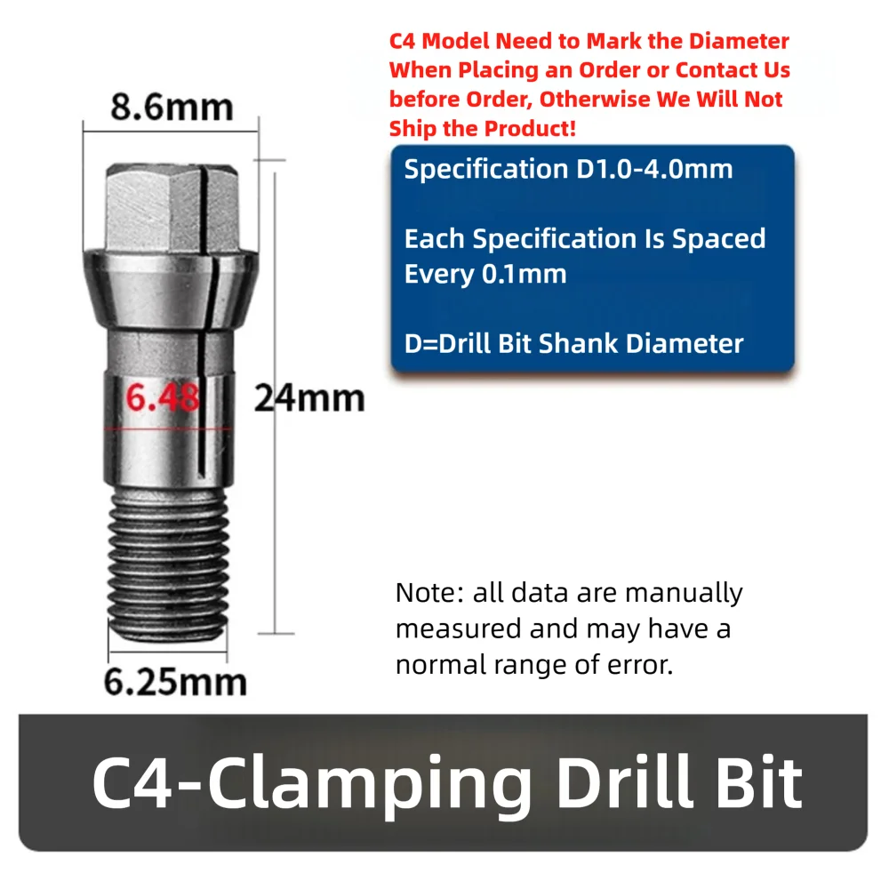 Maschinenspannzange für Gewindebohrer 4mm CT4/CT5/CT6/CT9/CT12/CT14/CT16 S2.5 S3.0 CNC-Teile Metallspindelwerkzeug Werkstückhalterung – Detail 9