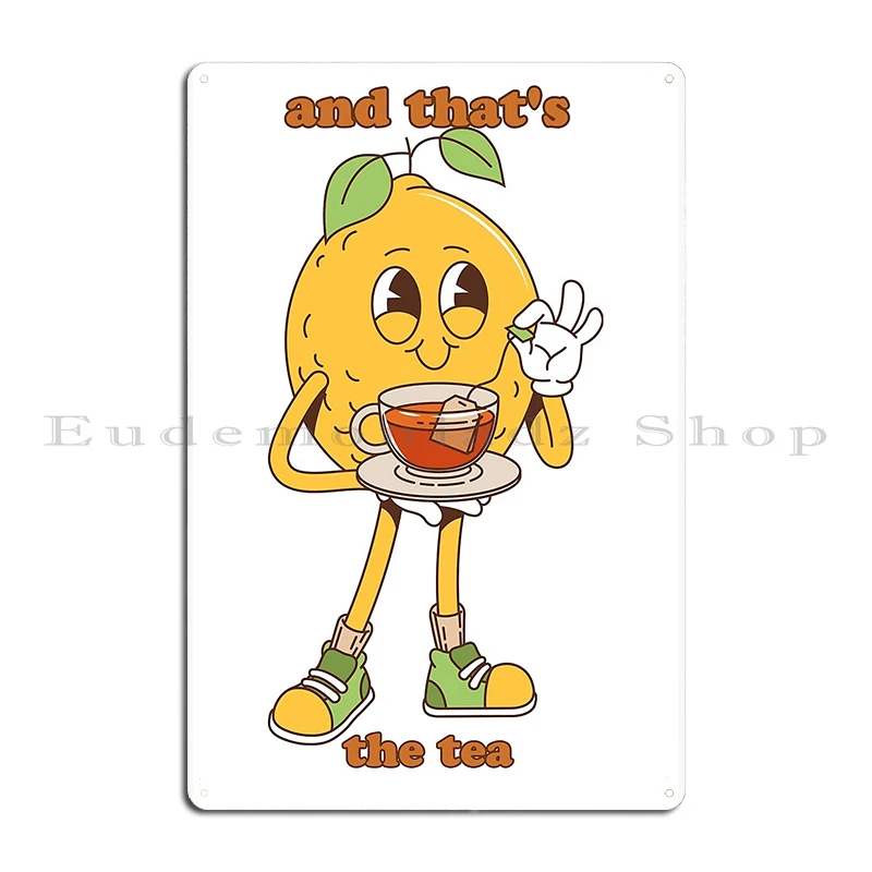 Vita Lemon Tea Lemon Tea is a burst of citrus freshness Metal Signs Funny Customize Bar Party Customize Tin Sign Poster