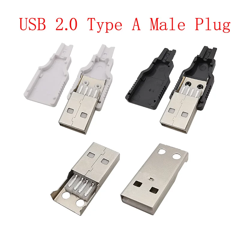 USB Connectors Micro USB / Type C / USB 2.0 Type A Male Female Assembly Adapter Soldering DIY Repair Data Charging Plugs Sockets