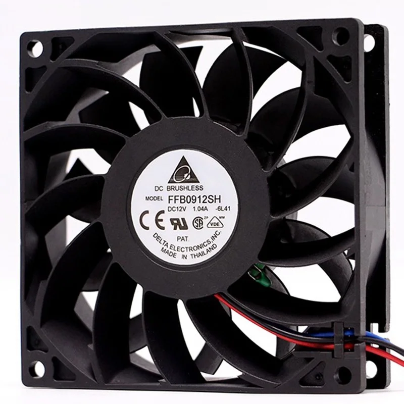 1pcs 12V 1.04A 9025 9CM FFB0912SH with original connector dual motor violent server 90mm cooling fan
