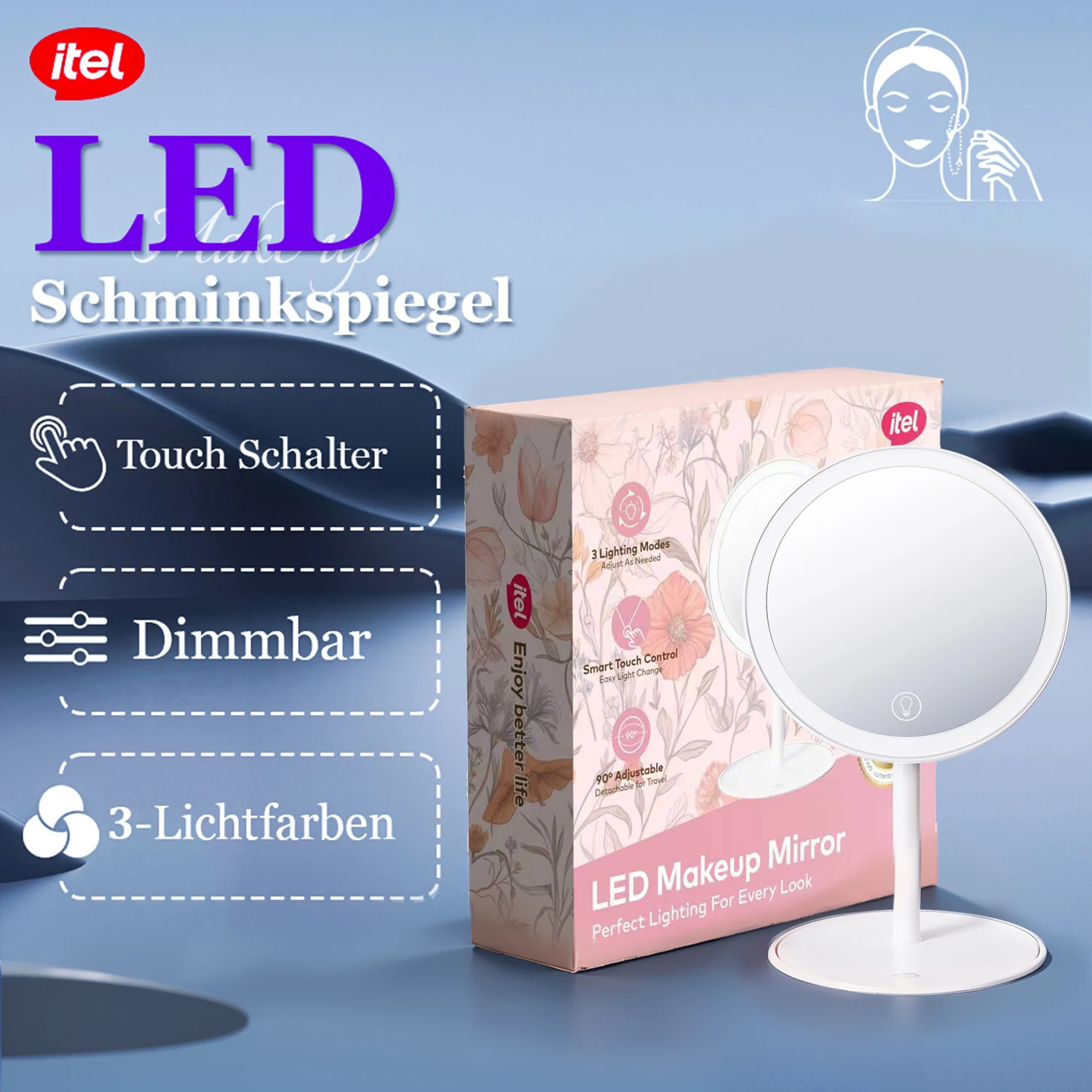 Beauty Makeup Definition - Specchio per il Trucco LED Itel